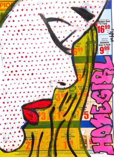 Lichtenstein Style Pop Art on Print Ad Marsi